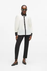 Blúzka Karl Lagerfeld Pleated Fluid Blouse Pristine