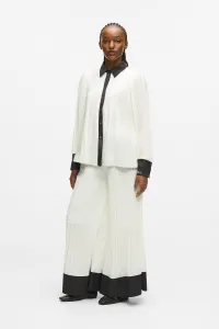 Blúzka Karl Lagerfeld Pleated Fluid Blouse Pristine