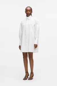 Šaty Karl Lagerfeld Pleated Fashion Shirt Dress White