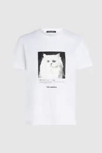 Tričko Karl Lagerfeld Portrait T-Shirt White