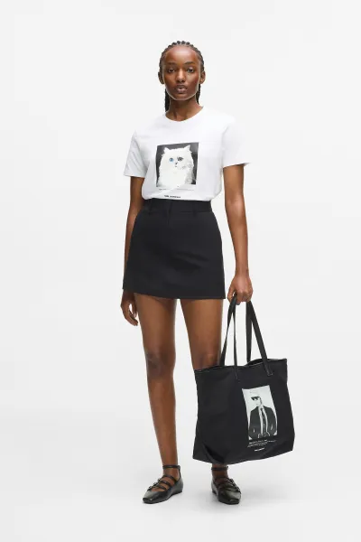Tričko Karl Lagerfeld Portrait T-Shirt White