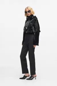 Kabát Karl Lagerfeld Transformable Coat Black