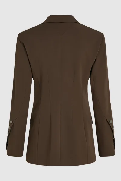 Sako Karl Lagerfeld Snap Detail Fashion Blazer Java