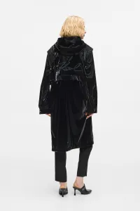 Kabát Karl Lagerfeld Transformable Coat Black