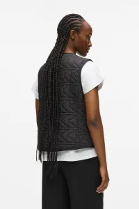 Vesta Karl Lagerfeld K Quilt Lightweight Gilet Black