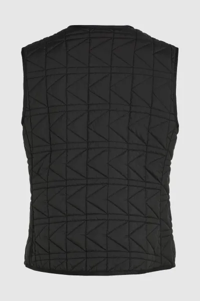 Vesta Karl Lagerfeld K Quilt Lightweight Gilet Black