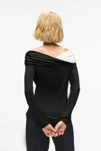 Top Karl Lagerfeld Bw Elegant Lslv Top White/Black