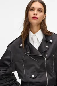 Bunda Karl Lagerfeld Biker Satin Bomber Black