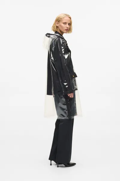 Kabát Karl Lagerfeld Clear Fashion Raincoat Clear/Black