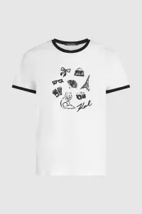 Tričko Karl Lagerfeld Karl Symbols T-Shirt White
