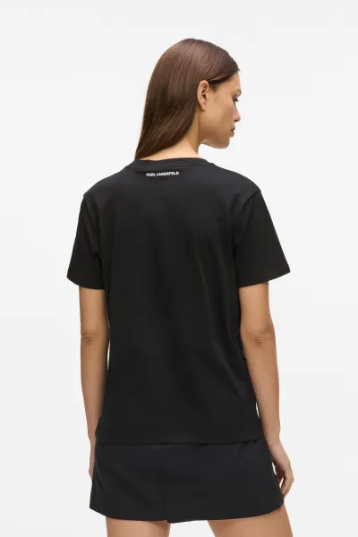 Tričko Karl Lagerfeld Portrait T-Shirt Black