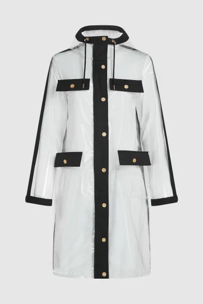 Kabát Karl Lagerfeld Clear Fashion Raincoat Clear/Black