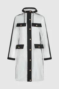 Kabát Karl Lagerfeld Clear Fashion Raincoat Clear/Black