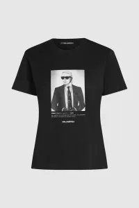 Tričko Karl Lagerfeld Portrait T-Shirt Black