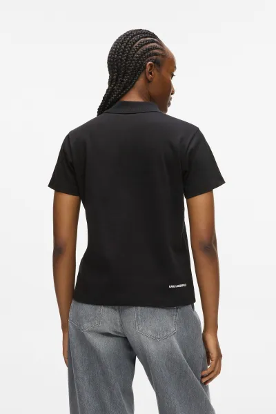 Polokošeľa Karl Lagerfeld Ikon Polo T-Shirt Black