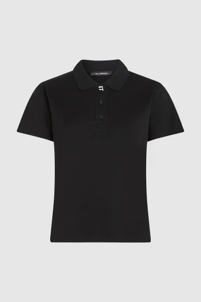 Polokošeľa Karl Lagerfeld Ikon Polo T-Shirt Black