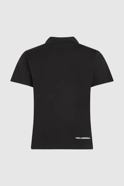 Polokošeľa Karl Lagerfeld Ikon Polo T-Shirt Black