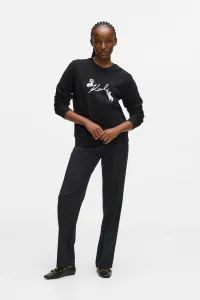 Mikina Karl Lagerfeld Ikon Signature Choupette Sweat Black