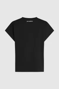 Tričko Karl Lagerfeld Rsg Glitter Relaxed T-Shirt Black