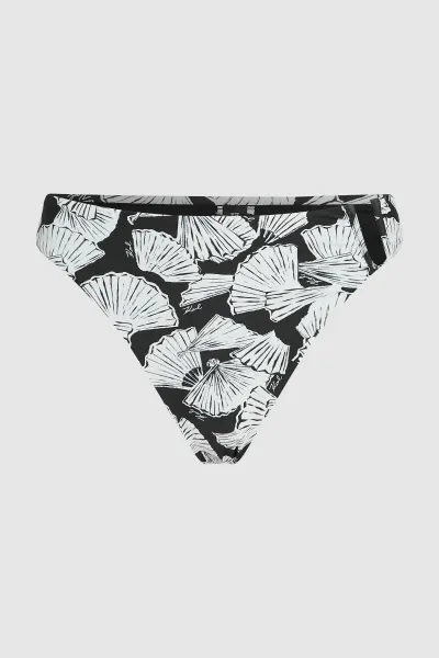 Plavky Karl Lagerfeld Fan Aop Hl Hw Cheeky Bottom Fan-Black