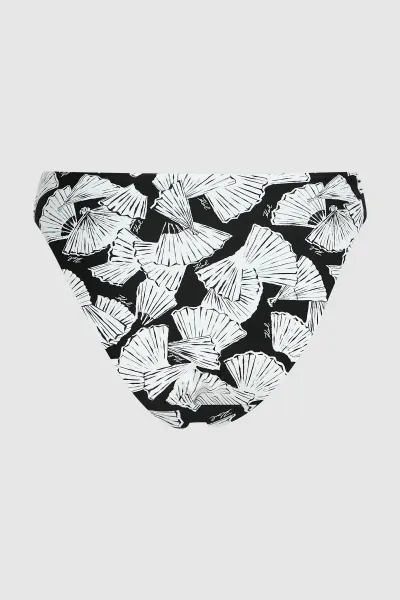 Plavky Karl Lagerfeld Fan Aop Hl Hw Cheeky Bottom Fan-Black