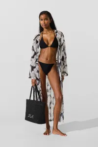 Plážové Oblečenie Karl Lagerfeld Fan Aop Kaftan Fan-Black