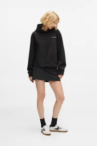 Mikina Karl Lagerfeld Logo Tape Hoodie Black