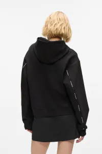 Mikina Karl Lagerfeld Logo Tape Hoodie Black
