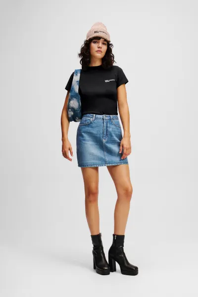 Tričko Karl Lagerfeld Jeans Klj Slim Ss Tee Black