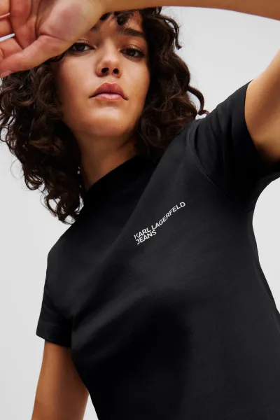 Tričko Karl Lagerfeld Jeans Klj Slim Ss Tee Black