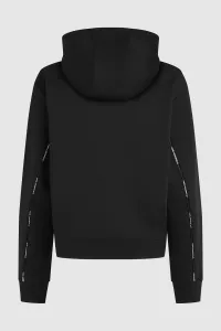 Mikina Karl Lagerfeld Logo Tape Hoodie Black