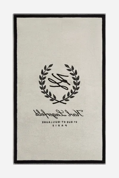 Uterák Karl Lagerfeld K/Hotel Karl Crest Beachtowel Black