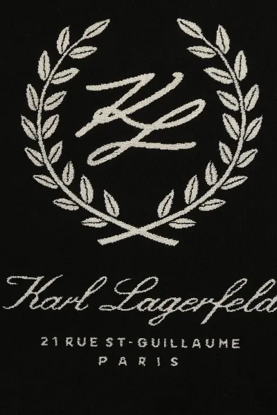 Uterák Karl Lagerfeld K/Hotel Karl Crest Beachtowel Black
