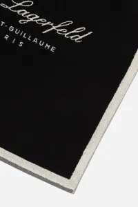 Uterák Karl Lagerfeld K/Hotel Karl Crest Beachtowel Black