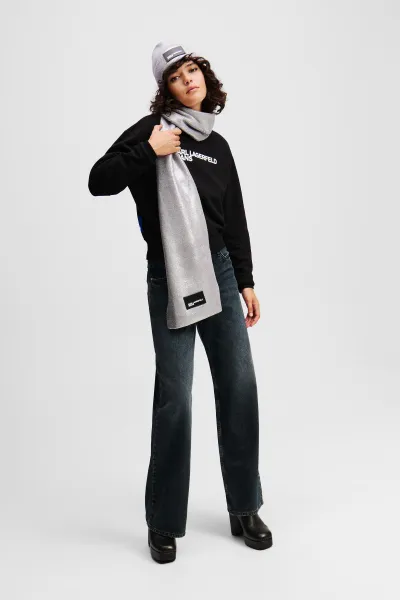 Mikina Karl Lagerfeld Jeans Klj Reg Essential Logo Sweat Black