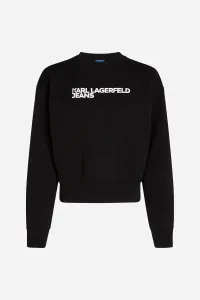 Mikina Karl Lagerfeld Jeans Klj Reg Essential Logo Sweat Black