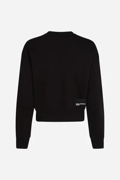 Mikina Karl Lagerfeld Jeans Klj Reg Essential Logo Sweat Black