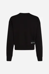 Mikina Karl Lagerfeld Jeans Klj Reg Essential Logo Sweat Black