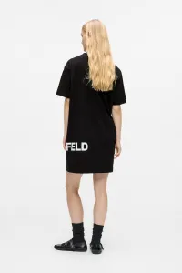 Šaty Karl Lagerfeld Jeans Klj Logo Tee Dress Black