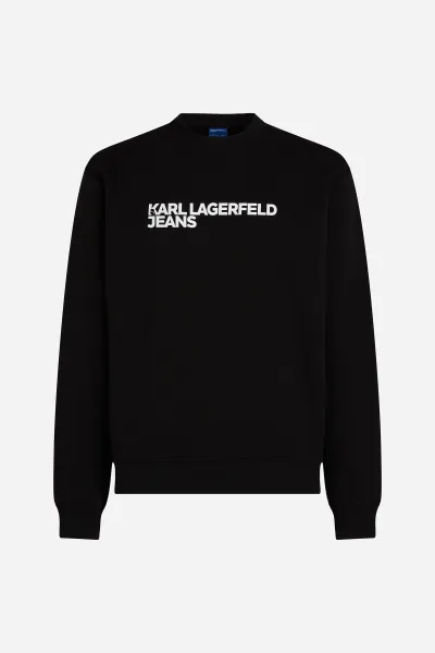 Mikina Karl Lagerfeld Jeans Klj Reg Essential Logo Sweat Black