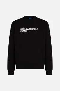 Mikina Karl Lagerfeld Jeans Klj Reg Essential Logo Sweat Black