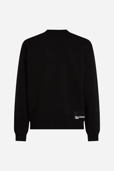 Mikina Karl Lagerfeld Jeans Klj Reg Essential Logo Sweat Black