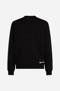 Mikina Karl Lagerfeld Jeans Klj Reg Essential Logo Sweat Black