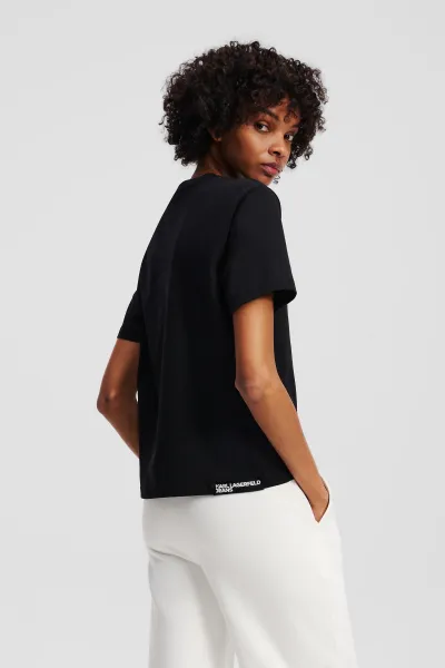 Tričko Karl Lagerfeld Jeans Klj Reg Ss Essential Tee Black