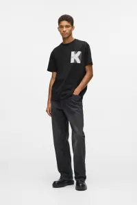 Tričko Karl Lagerfeld Jeans Klj Reg Ss K Logo Tee Black