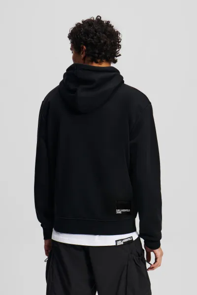 Mikina Karl Lagerfeld Jeans Klj Reg Logo Hoodie Black