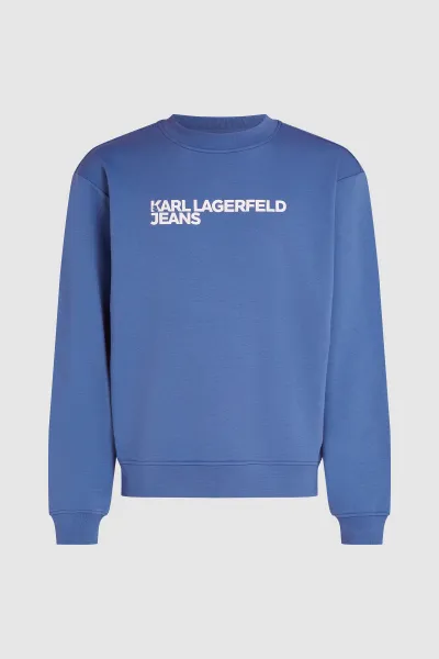 Mikina Karl Lagerfeld Jeans Klj Reg Essential Logo Sweat Washed Federal Blue