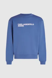 Mikina Karl Lagerfeld Jeans Klj Reg Essential Logo Sweat Washed Federal Blue