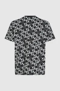 Tričko Karl Lagerfeld Jeans Klj Reg Ss Monogram Aop Tee Outline Monogram Aop Black