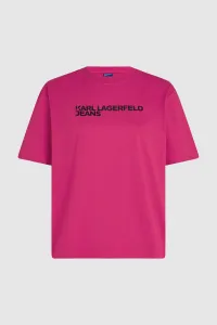 Tričko Karl Lagerfeld Jeans Klj Reg Ss Essential Tee Very Berry